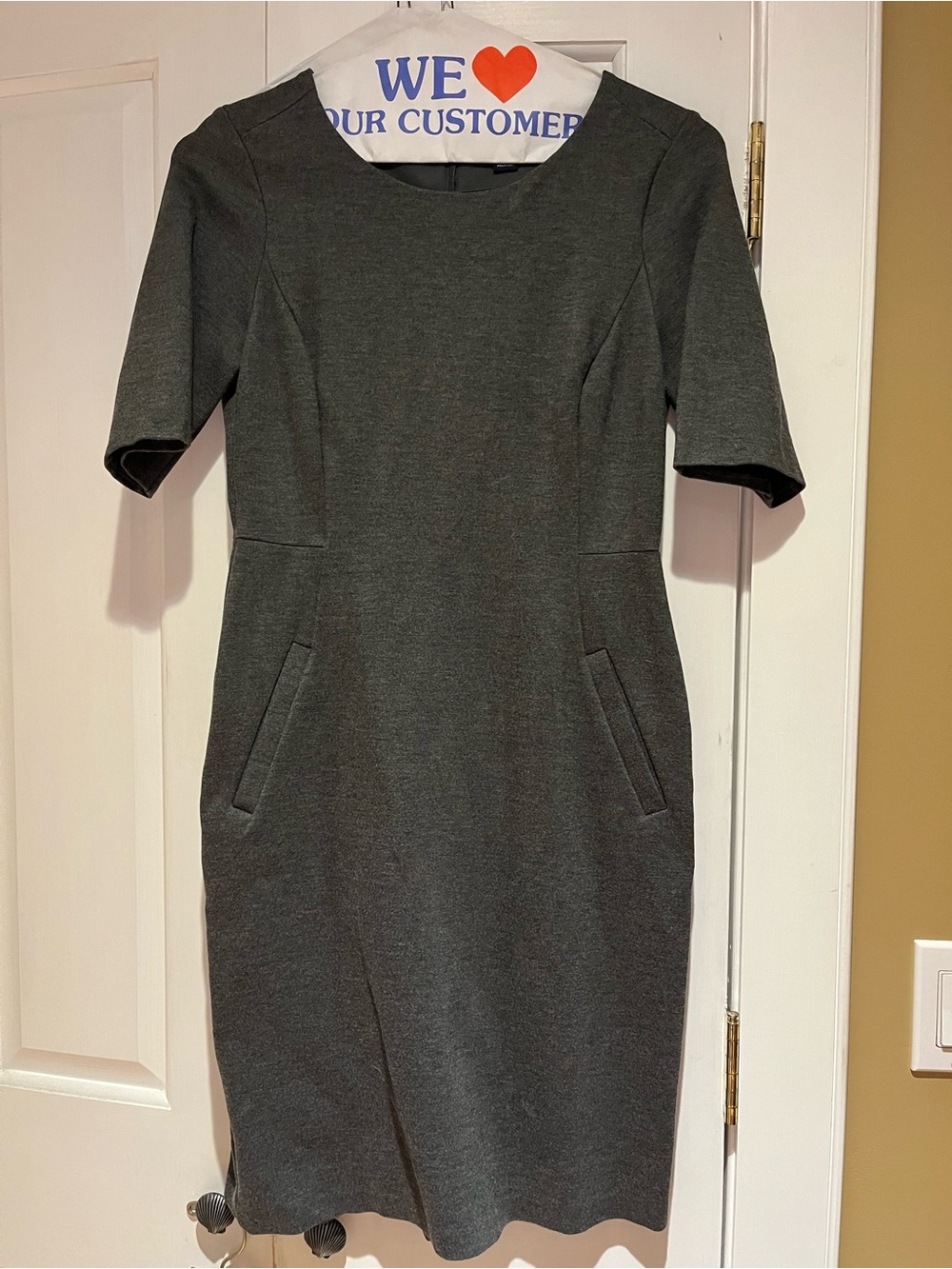 Lands end ponte elbow sleeve dress